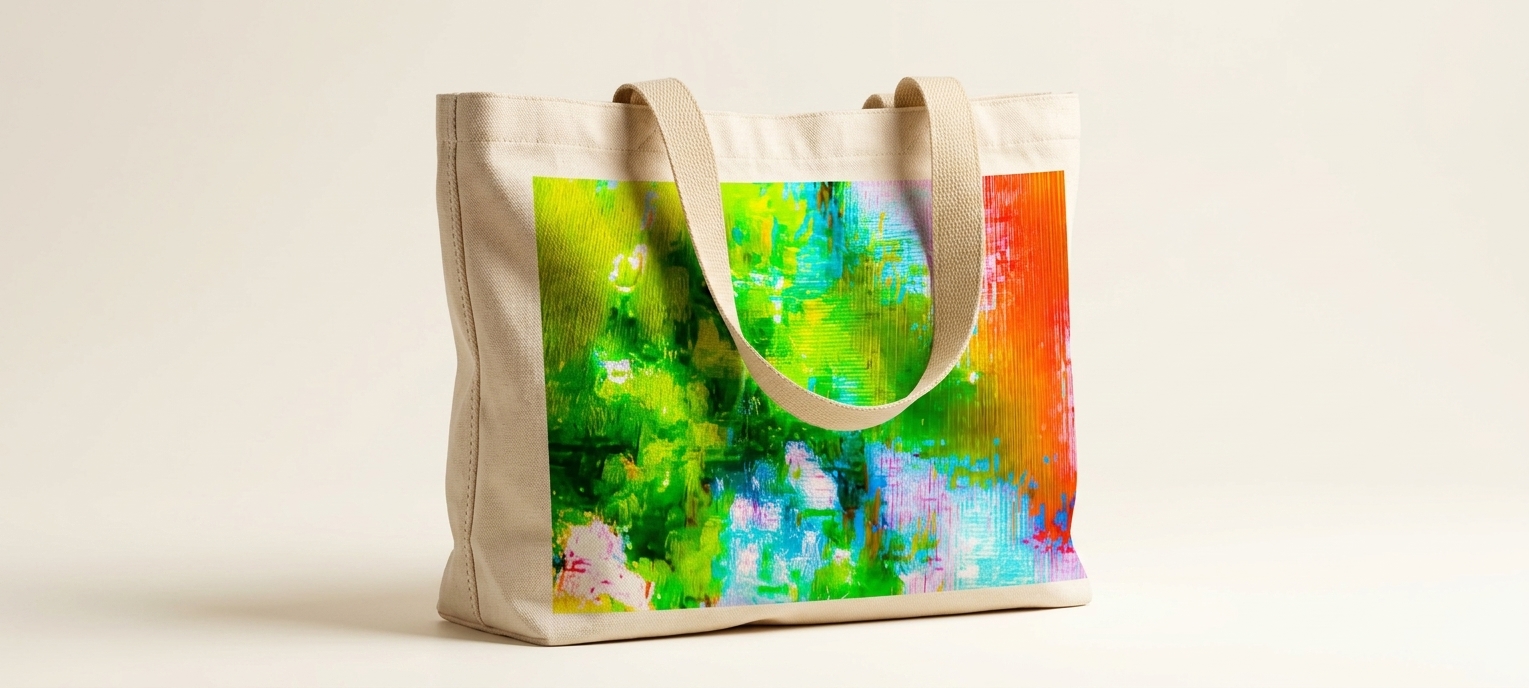 Painted rainstorm  on Tote Bag