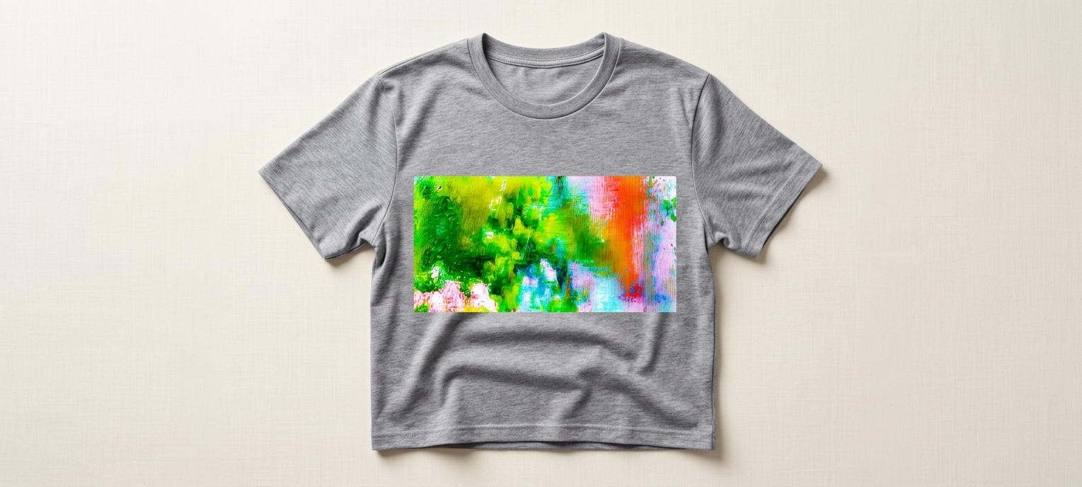 Painted rainstorm  on T-Shirt